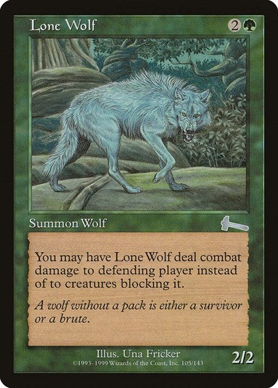Lone Wolf [Urza's Legacy] | Cards and Coasters CA