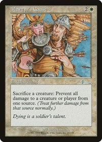 Martyr's Cause [Urza's Legacy] | Cards and Coasters CA