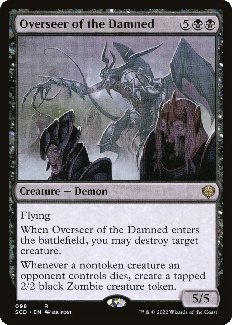 Overseer of the Damned [Starter Commander Decks] | Cards and Coasters CA