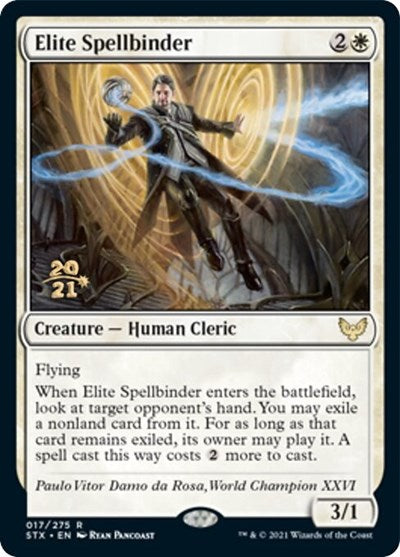 Elite Spellbinder [Strixhaven: School of Mages Prerelease Promos] | Cards and Coasters CA