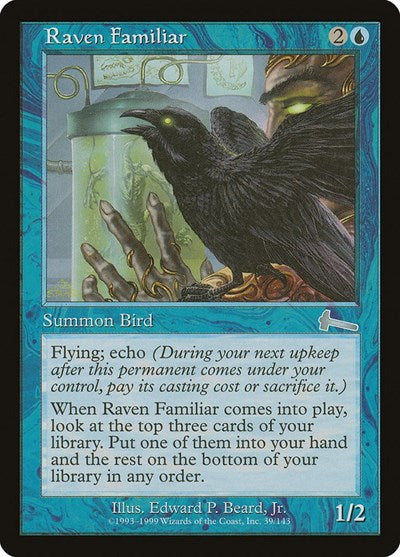 Raven Familiar [Urza's Legacy] | Cards and Coasters CA