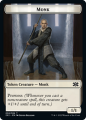 Egg // Monk Double-sided Token [Double Masters 2022 Tokens] | Cards and Coasters CA