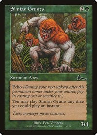 Simian Grunts [Urza's Legacy] | Cards and Coasters CA