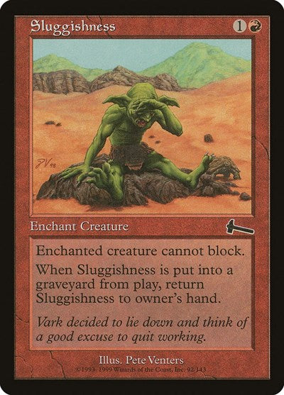 Sluggishness [Urza's Legacy] | Cards and Coasters CA