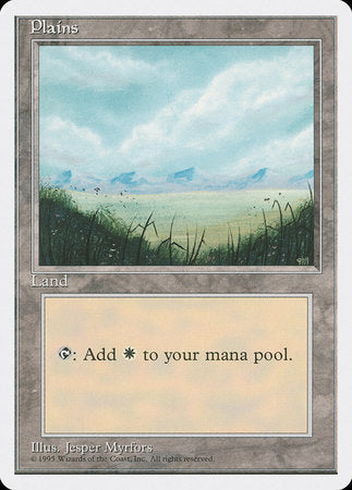 Plains (A) [Fourth Edition] | Cards and Coasters CA