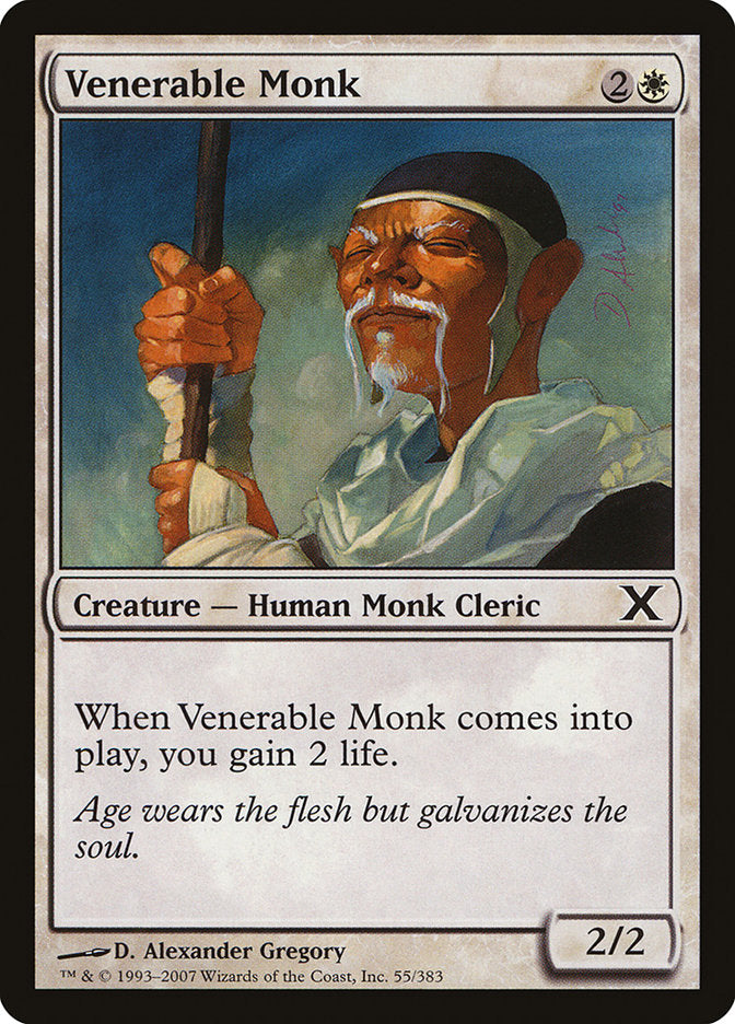 Venerable Monk [Tenth Edition] | Cards and Coasters CA