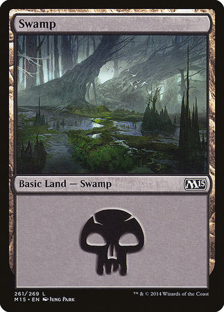 Swamp (261) [Magic 2015] | Cards and Coasters CA