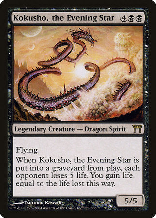 Kokusho, the Evening Star [Champions of Kamigawa] | Cards and Coasters CA