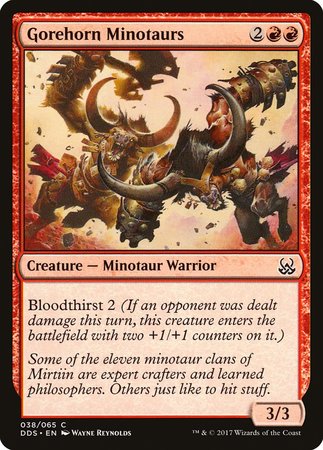 Gorehorn Minotaurs [Duel Decks: Mind vs. Might] | Cards and Coasters CA