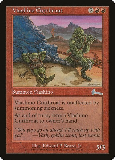Viashino Cutthroat [Urza's Legacy] | Cards and Coasters CA