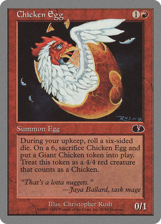 Chicken Egg [Unglued] | Cards and Coasters CA