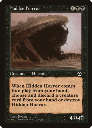 Hidden Horror [Portal Second Age] | Cards and Coasters CA