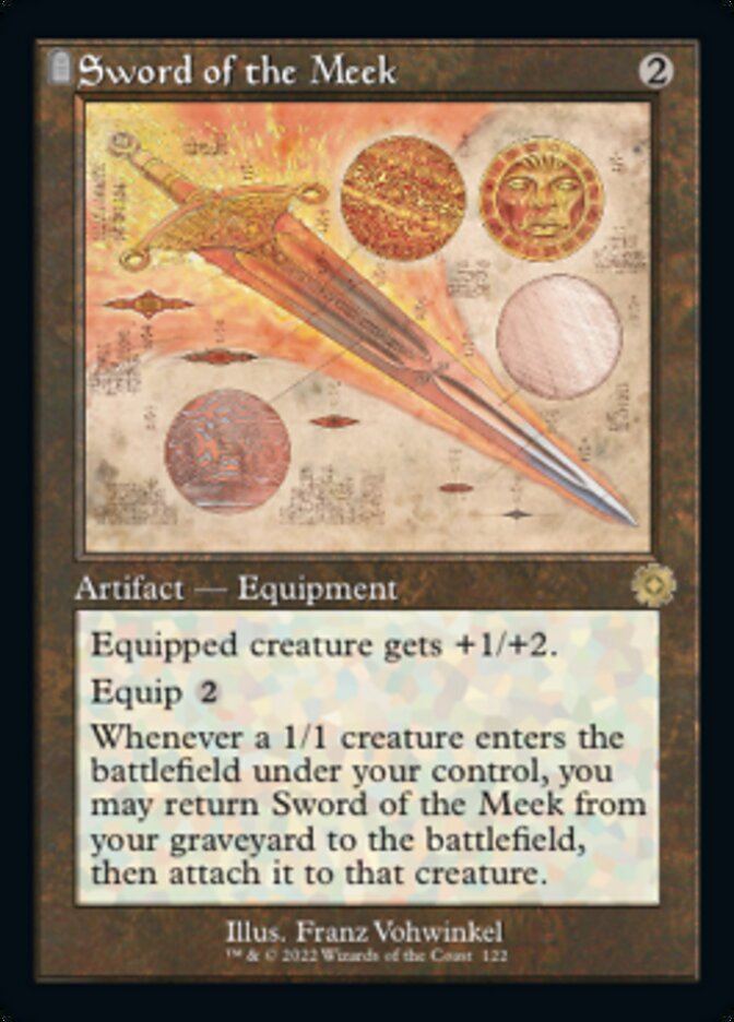 Sword of the Meek (Retro Schematic) [The Brothers' War Retro Artifacts] | Cards and Coasters CA