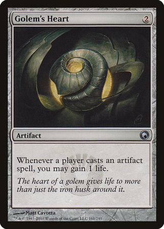 Golem's Heart [Scars of Mirrodin] | Cards and Coasters CA