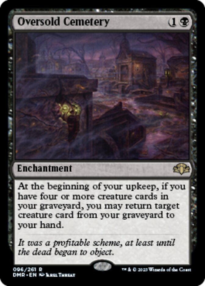 Oversold Cemetery [Dominaria Remastered] | Cards and Coasters CA