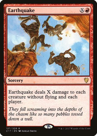 Earthquake [Commander 2017] | Cards and Coasters CA