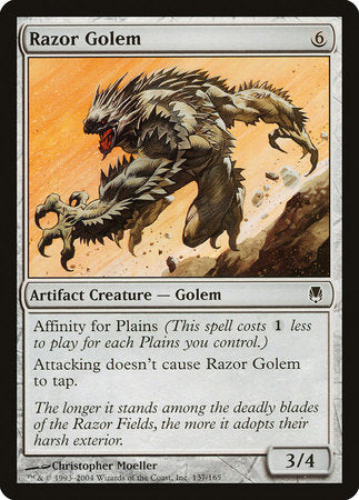 Razor Golem [Darksteel] | Cards and Coasters CA