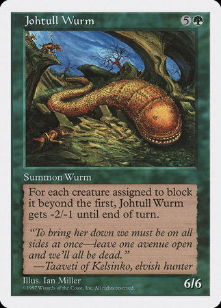 Johtull Wurm [Fifth Edition] | Cards and Coasters CA