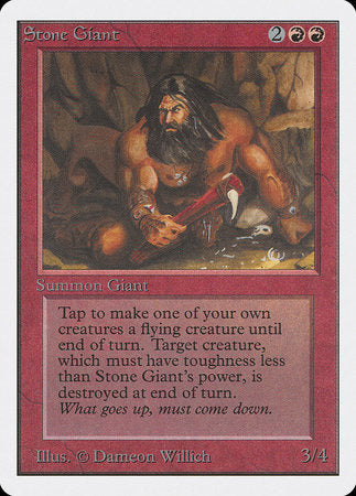 Stone Giant [Unlimited Edition] | Cards and Coasters CA