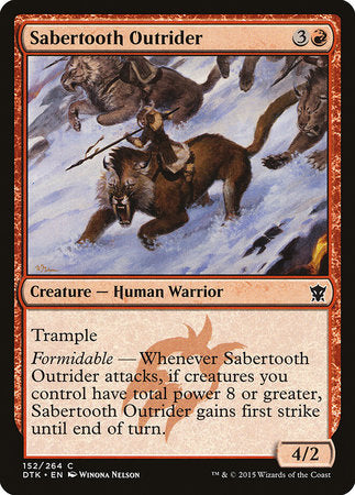 Sabertooth Outrider [Dragons of Tarkir] | Cards and Coasters CA