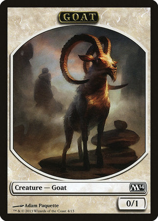 Goat Token [Magic 2014 Tokens] | Cards and Coasters CA