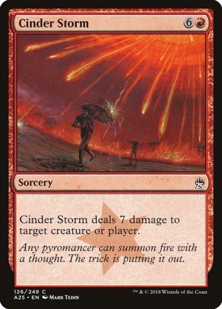 Cinder Storm [Masters 25] | Cards and Coasters CA