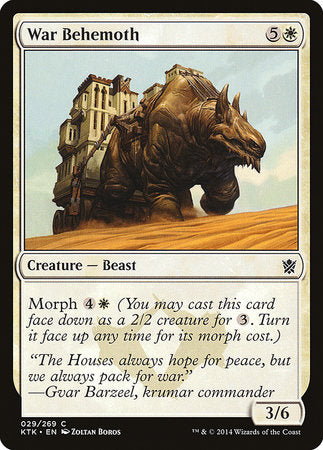 War Behemoth [Khans of Tarkir] | Cards and Coasters CA