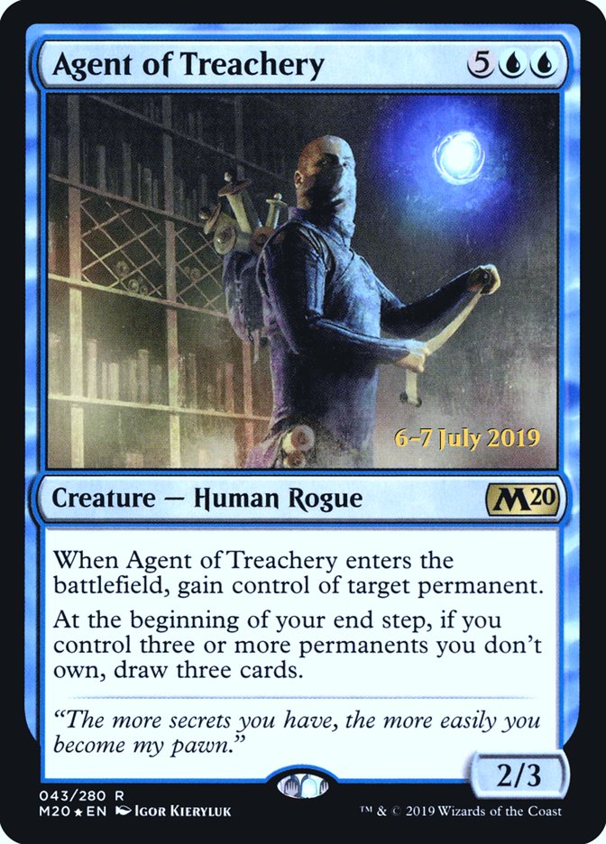 Agent of Treachery  [Core Set 2020 Prerelease Promos] | Cards and Coasters CA