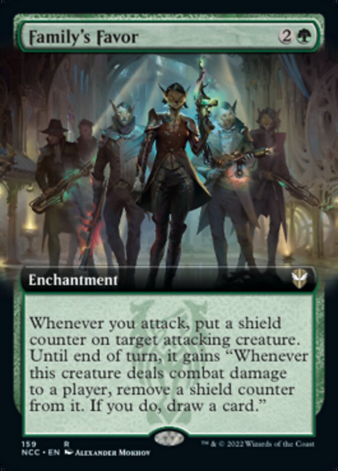 Family's Favor (Extended Art) [Streets of New Capenna Commander] | Cards and Coasters CA