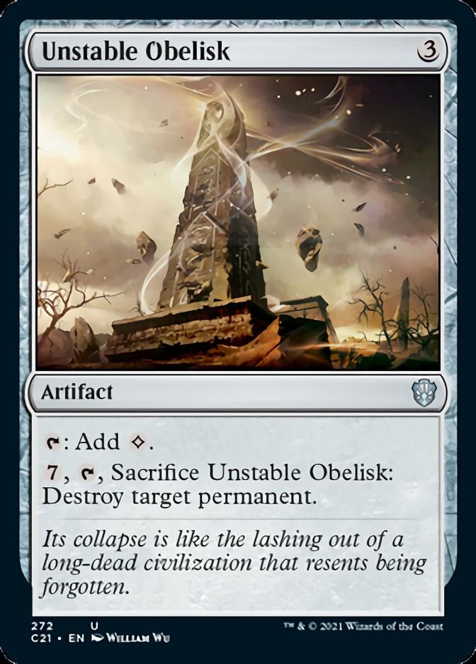 Unstable Obelisk [Commander 2021] | Cards and Coasters CA