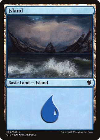 Island (299) [Commander 2017] | Cards and Coasters CA