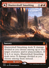 Shatterskull Smashing // Shatterskull, the Hammer Pass (Extended Art) [Zendikar Rising] | Cards and Coasters CA