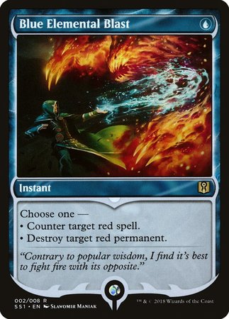 Blue Elemental Blast [Signature Spellbook: Jace] | Cards and Coasters CA