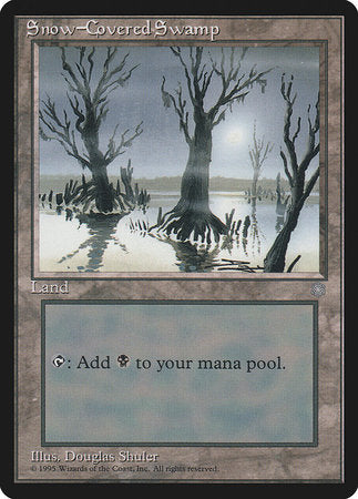 Snow-Covered Swamp [Ice Age] | Cards and Coasters CA