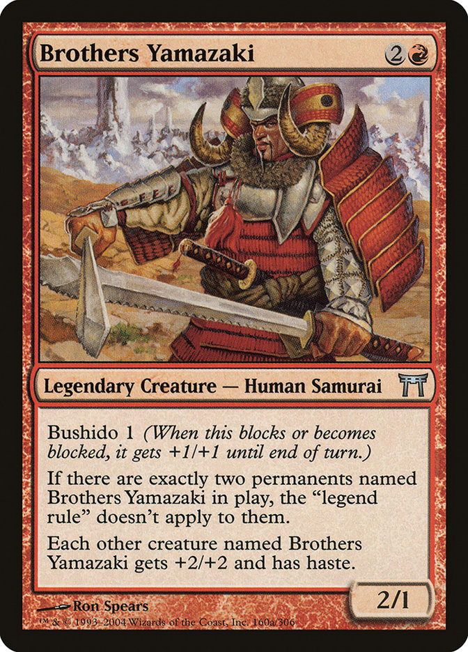 Brothers Yamazaki (160a/306) [Champions of Kamigawa] | Cards and Coasters CA