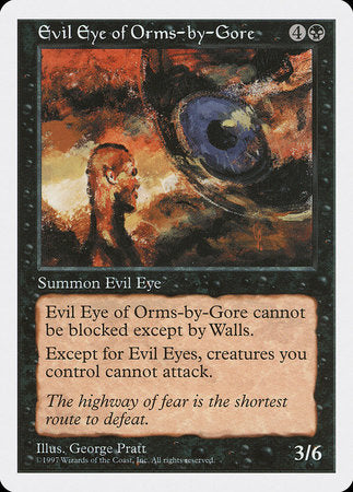 Evil Eye of Orms-by-Gore [Fifth Edition] | Cards and Coasters CA