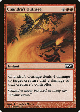 Chandra's Outrage [Magic 2014] | Cards and Coasters CA