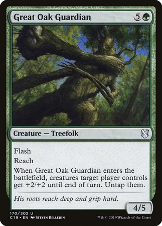 Great Oak Guardian [Commander 2019] | Cards and Coasters CA