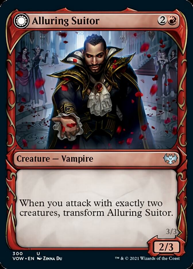 Alluring Suitor // Deadly Dancer (Showcase Fang Frame) [Innistrad: Crimson Vow] | Cards and Coasters CA