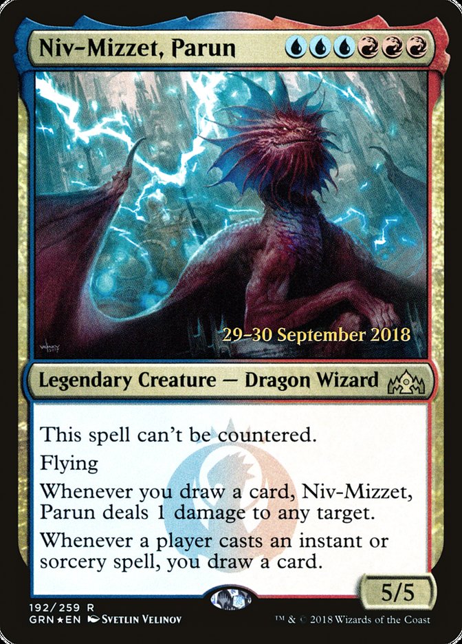 Niv-Mizzet, Parun  [Guilds of Ravnica Prerelease Promos] | Cards and Coasters CA