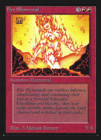 Fire Elemental (IE) [Intl. Collectors’ Edition] | Cards and Coasters CA