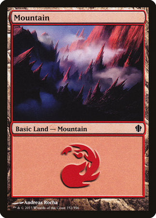 Mountain (352) [Commander 2013] | Cards and Coasters CA