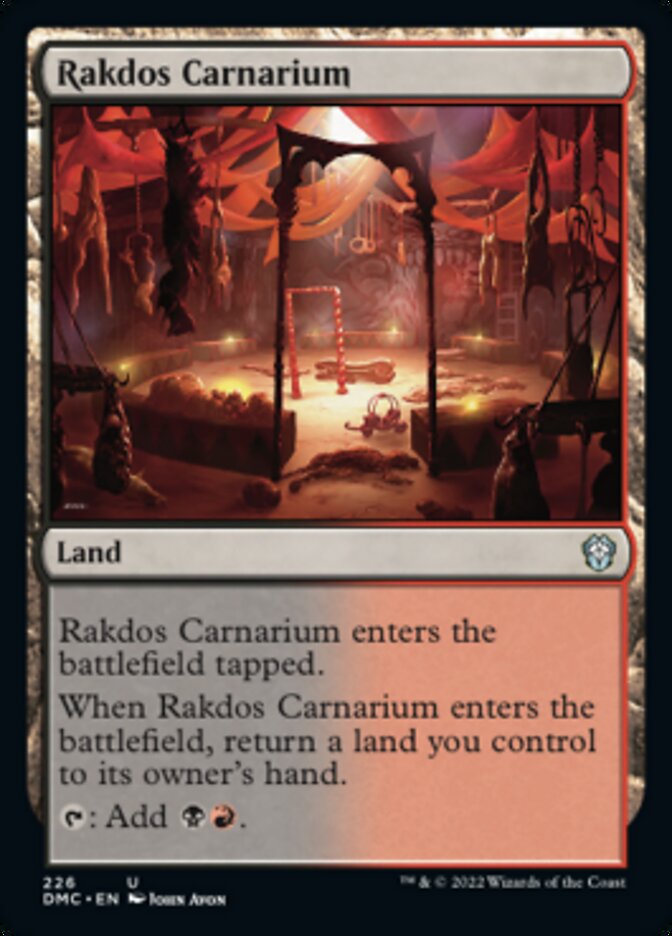Rakdos Carnarium [Dominaria United Commander] | Cards and Coasters CA