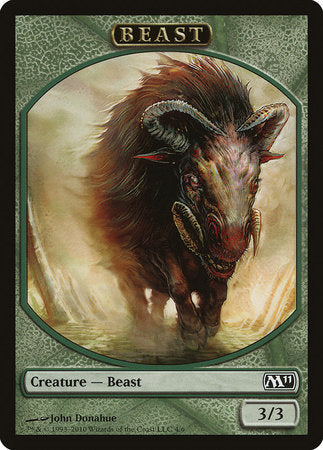 Beast Token [Magic 2011 Tokens] | Cards and Coasters CA