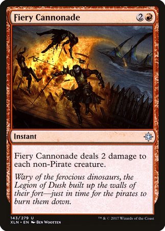Fiery Cannonade [Ixalan] | Cards and Coasters CA