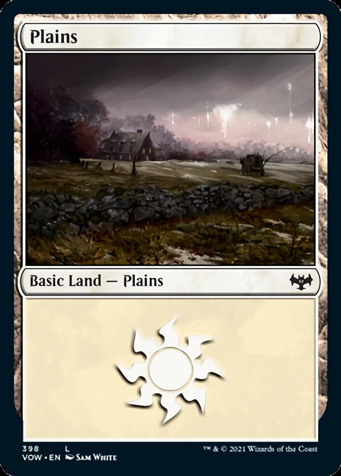 Plains (398) [Innistrad: Crimson Vow] | Cards and Coasters CA