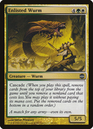 Enlisted Wurm [Alara Reborn] | Cards and Coasters CA