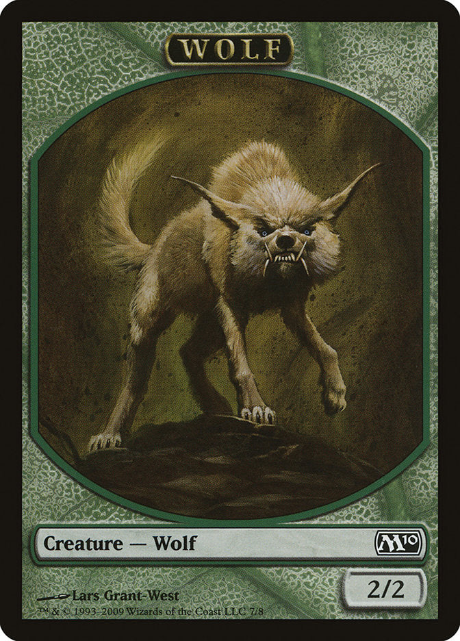 Wolf [Magic 2010 Tokens] | Cards and Coasters CA