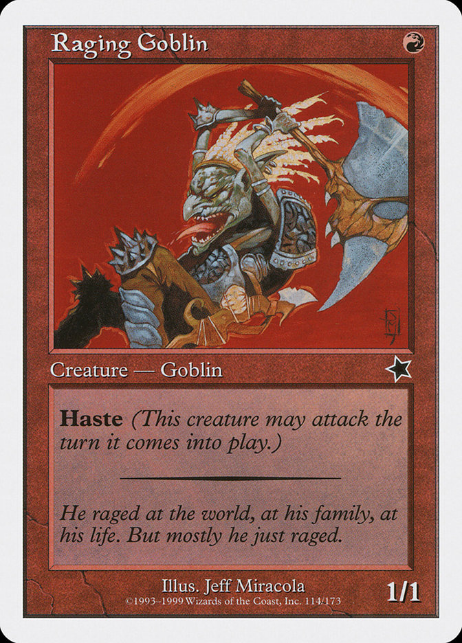 Raging Goblin [Starter 1999] | Cards and Coasters CA