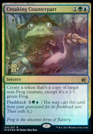 Croaking Counterpart [Innistrad: Midnight Hunt Prerelease Promos] | Cards and Coasters CA